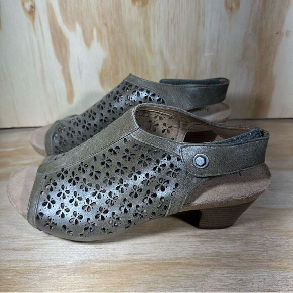 Josef Seibel Olive Green Sandals Women’s Size 8.5 - Picture 1 of 6